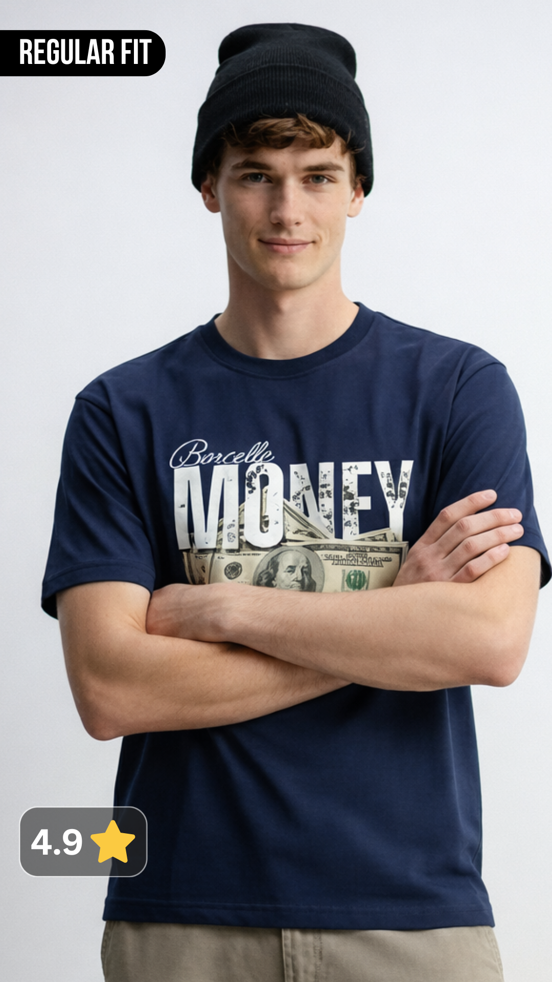 Money is Happiness Regular Fit t shirt
