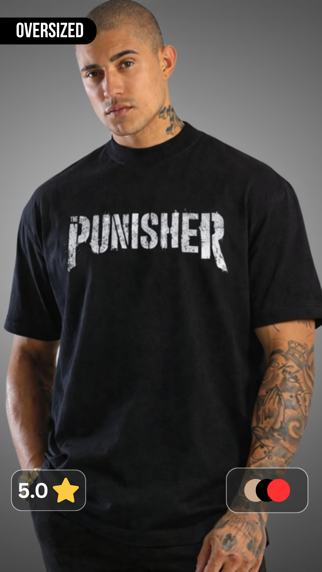 The Punisher Oversized T shirt