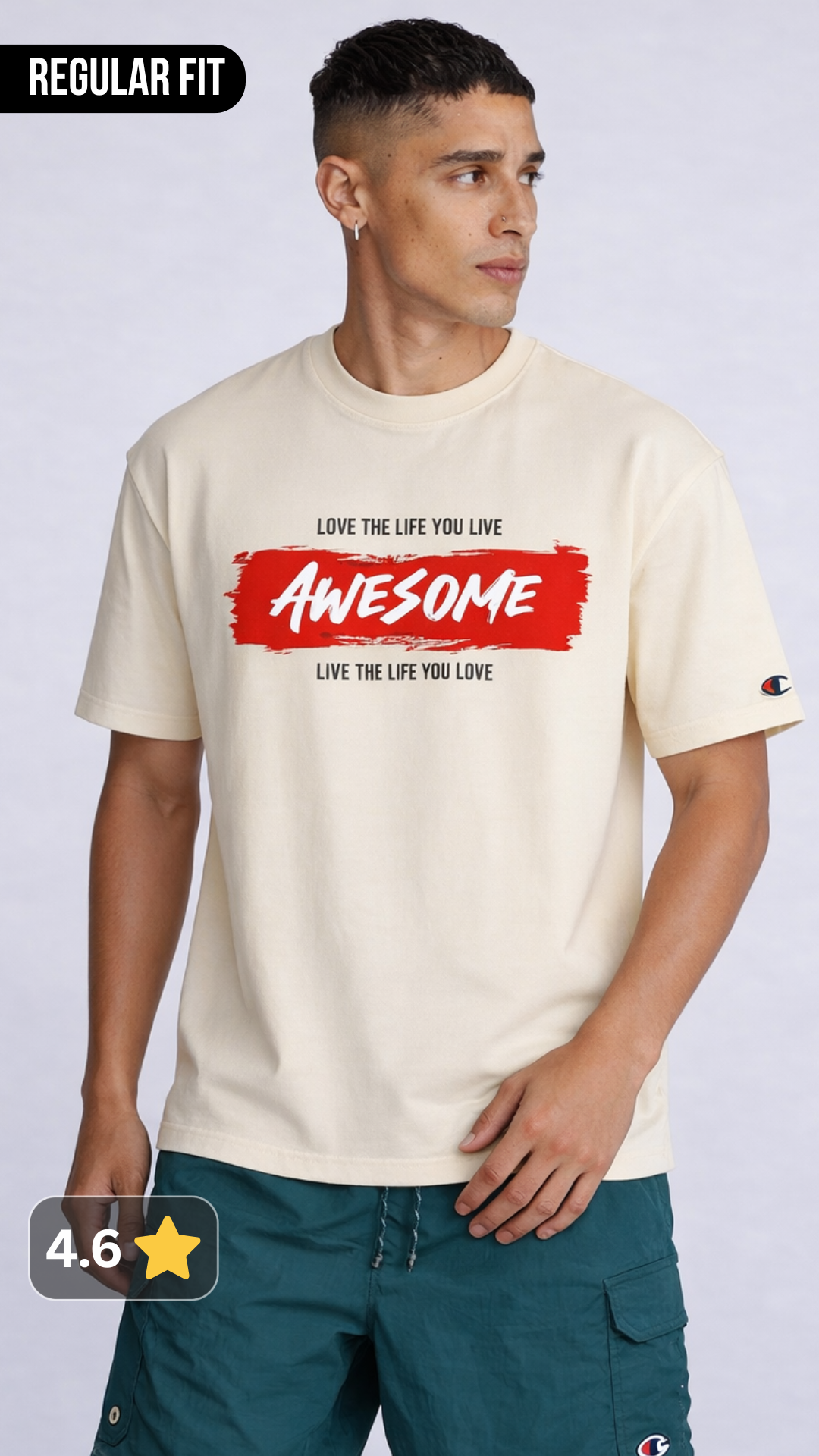 Awesome Regular Fit T shirt