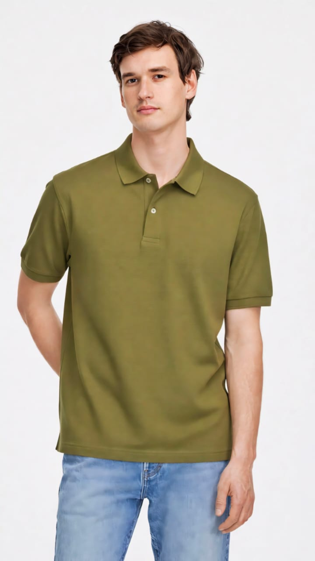 Men’s Premium Olive Polo T-Shirt
