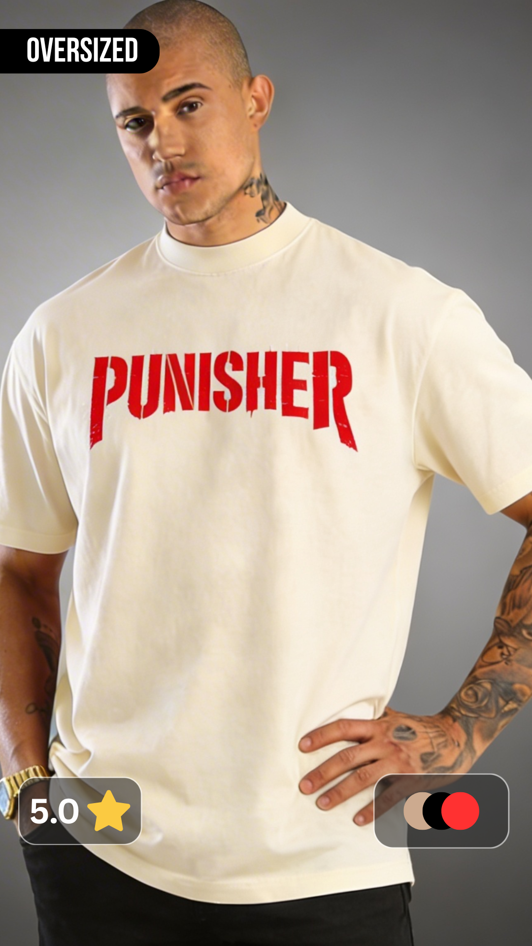 The Punisher Oversized T shirt