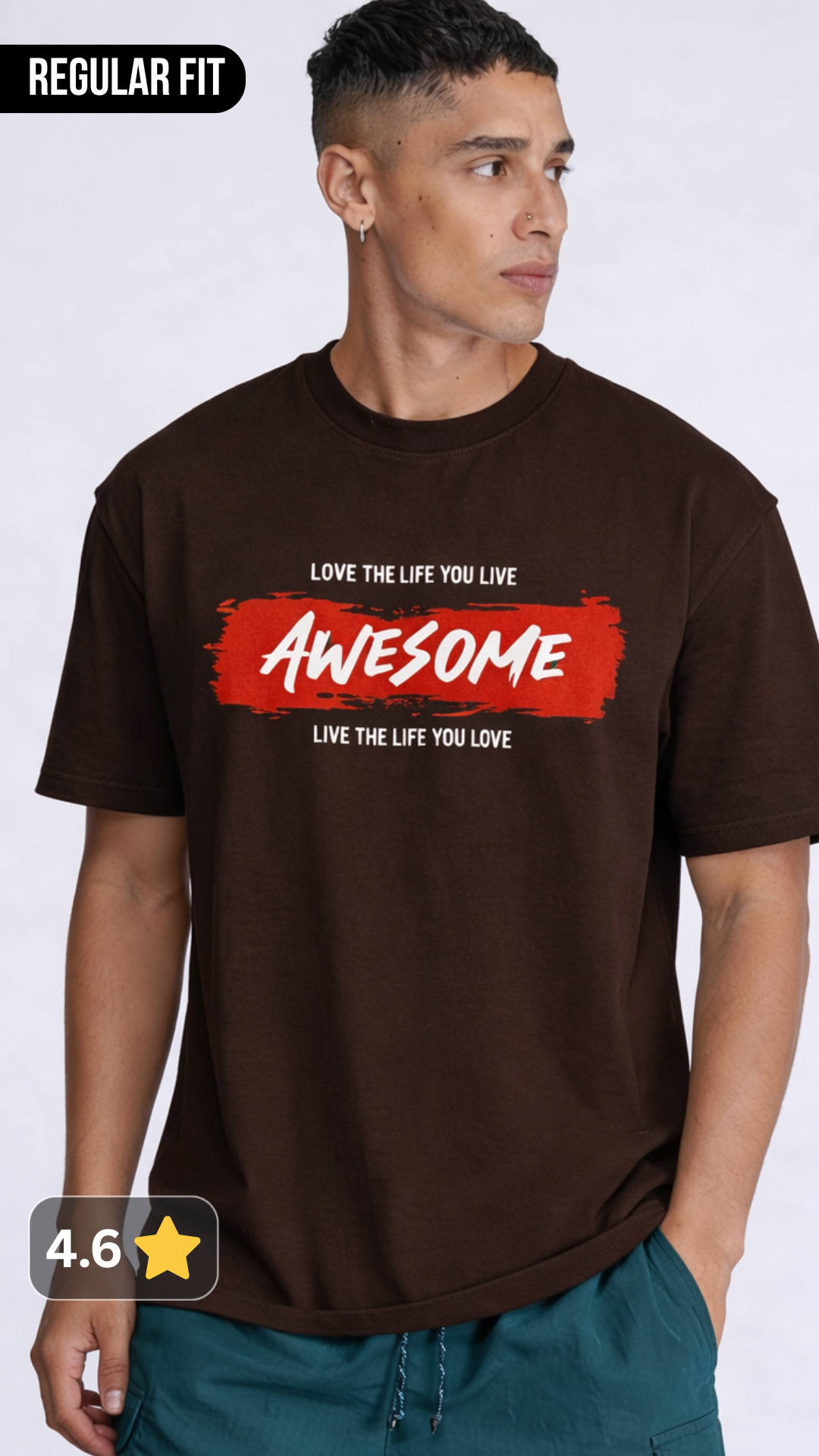 Awesome Regular Fit T shirt