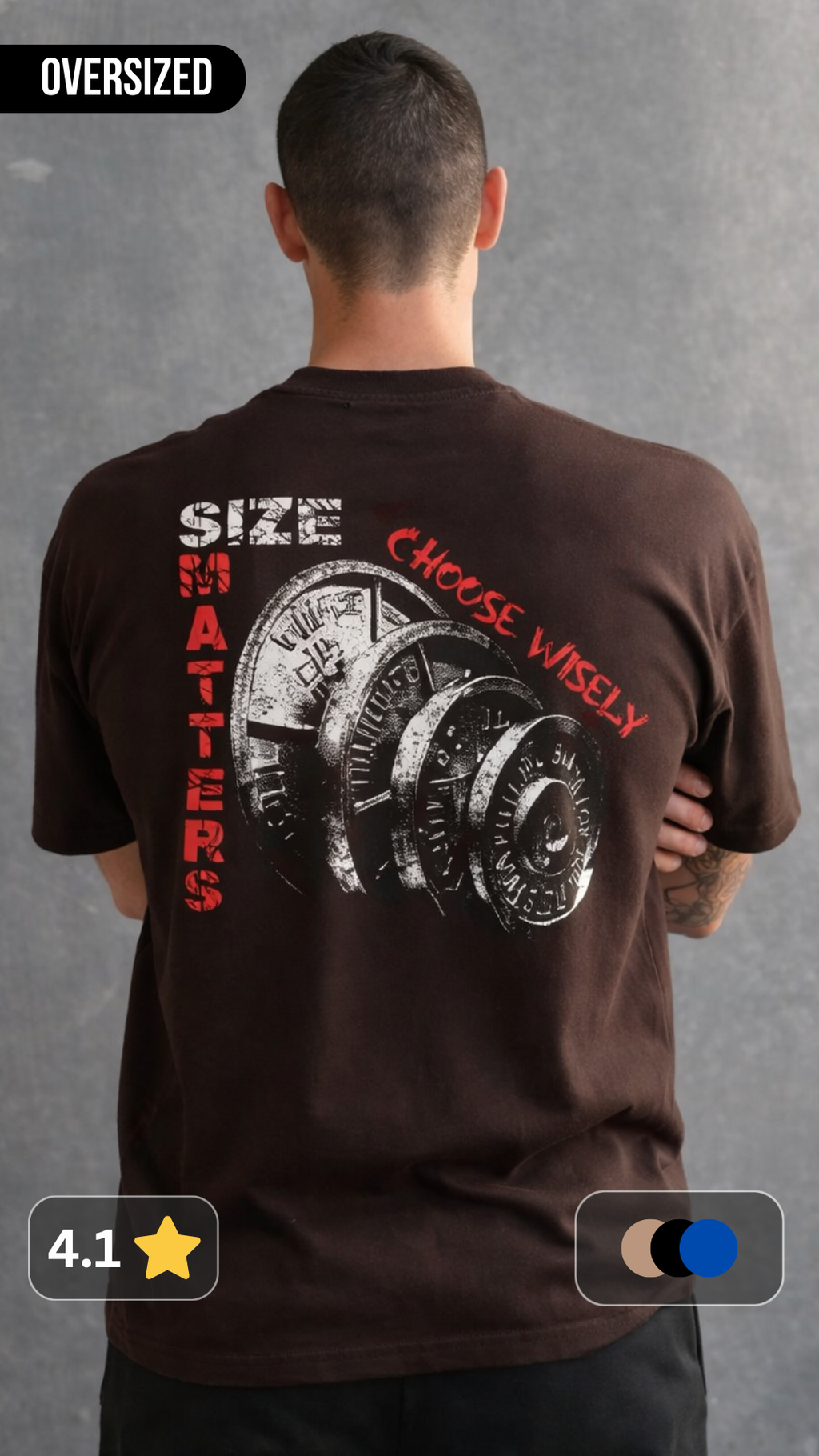 Dumbell Oversized T-Shirt