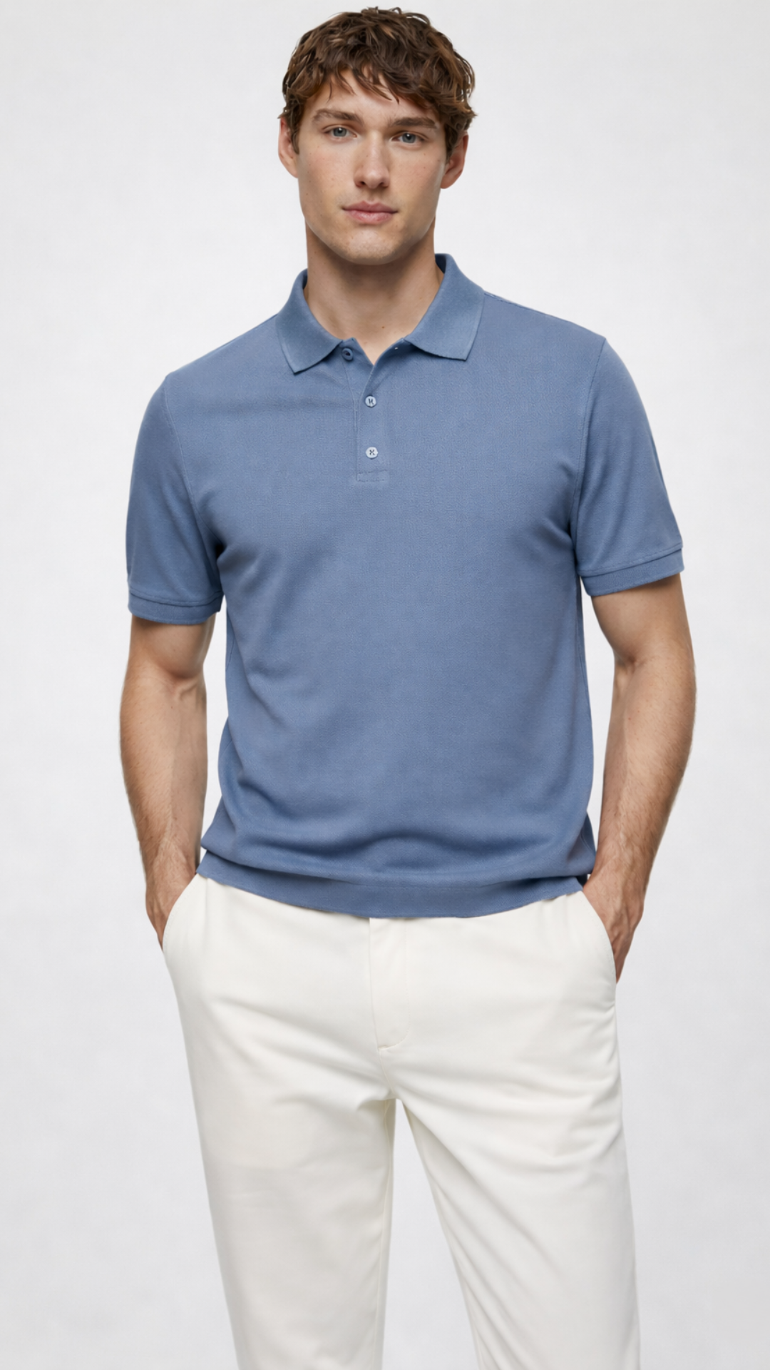 Men’s Premium Blue Polo T-Shirt