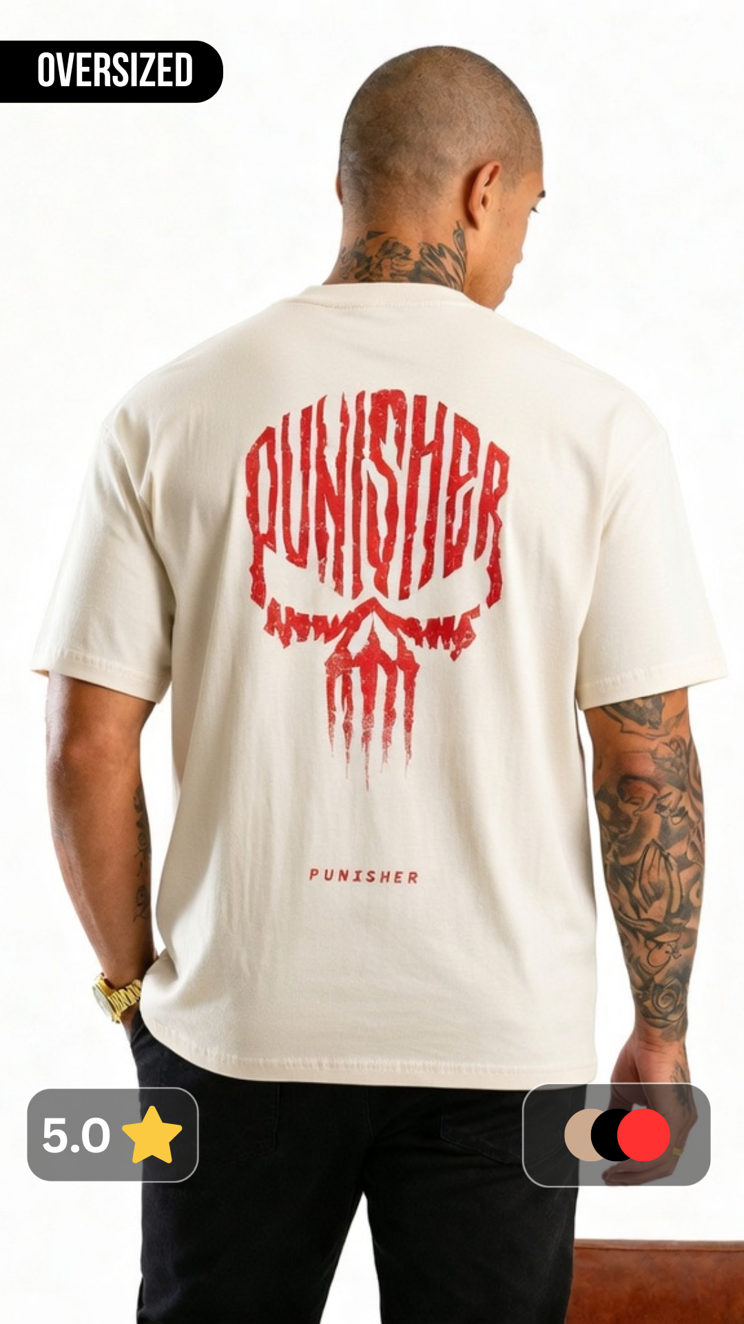 The Punisher Oversized T shirt