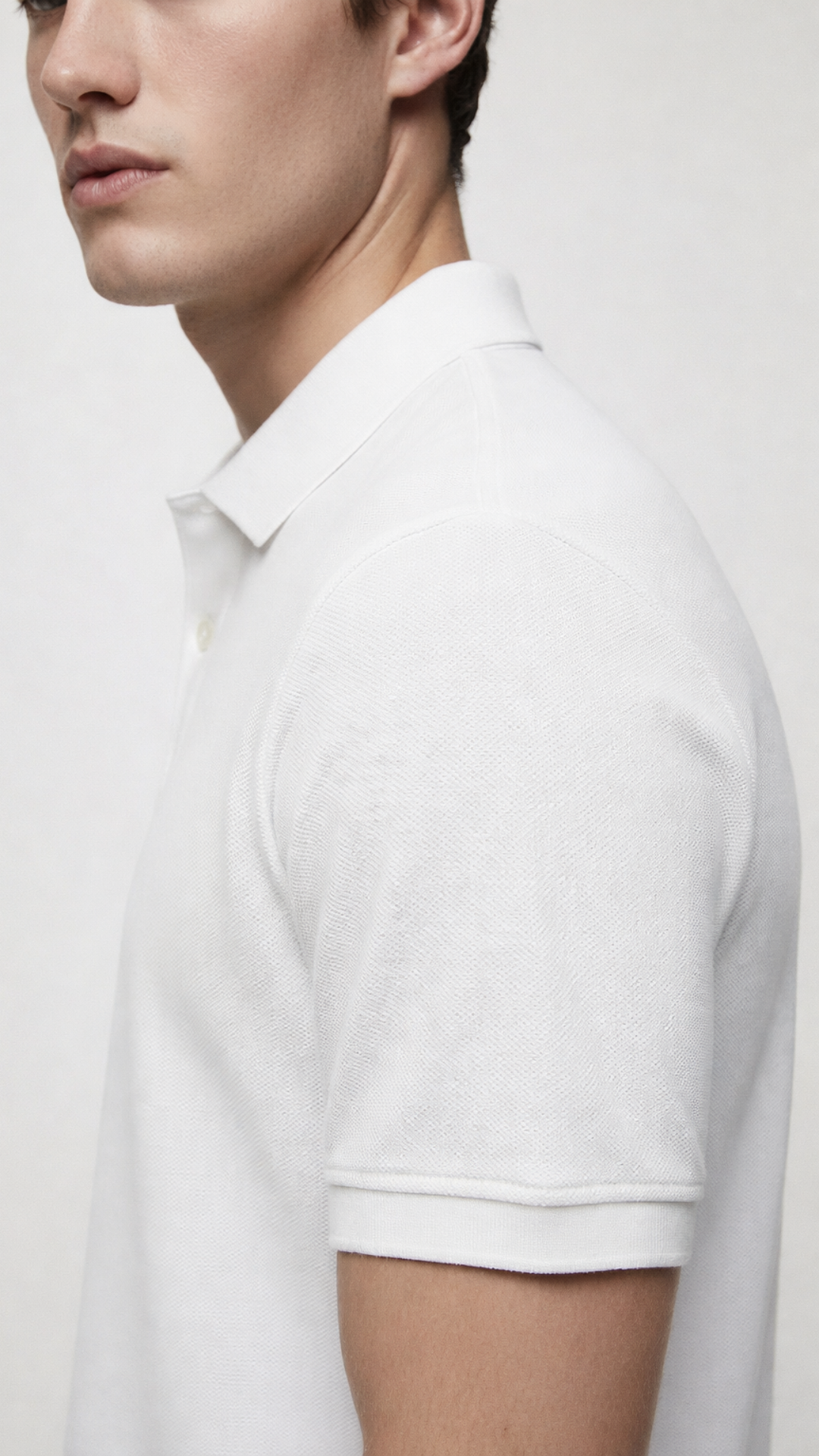 Men’s Premium White Polo T-Shirt