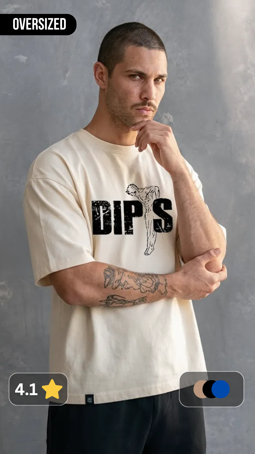Dumbell Oversized T-Shirt