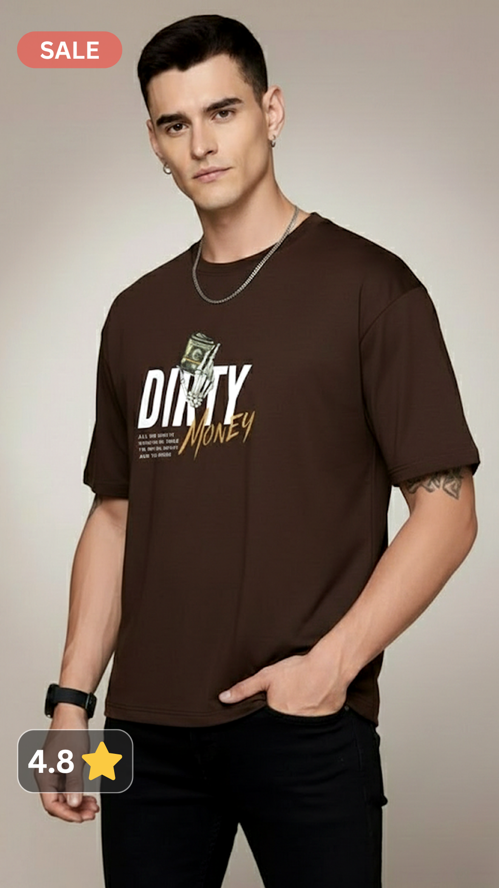 DIRTY MONEY REGULAR FIT T SHIRT