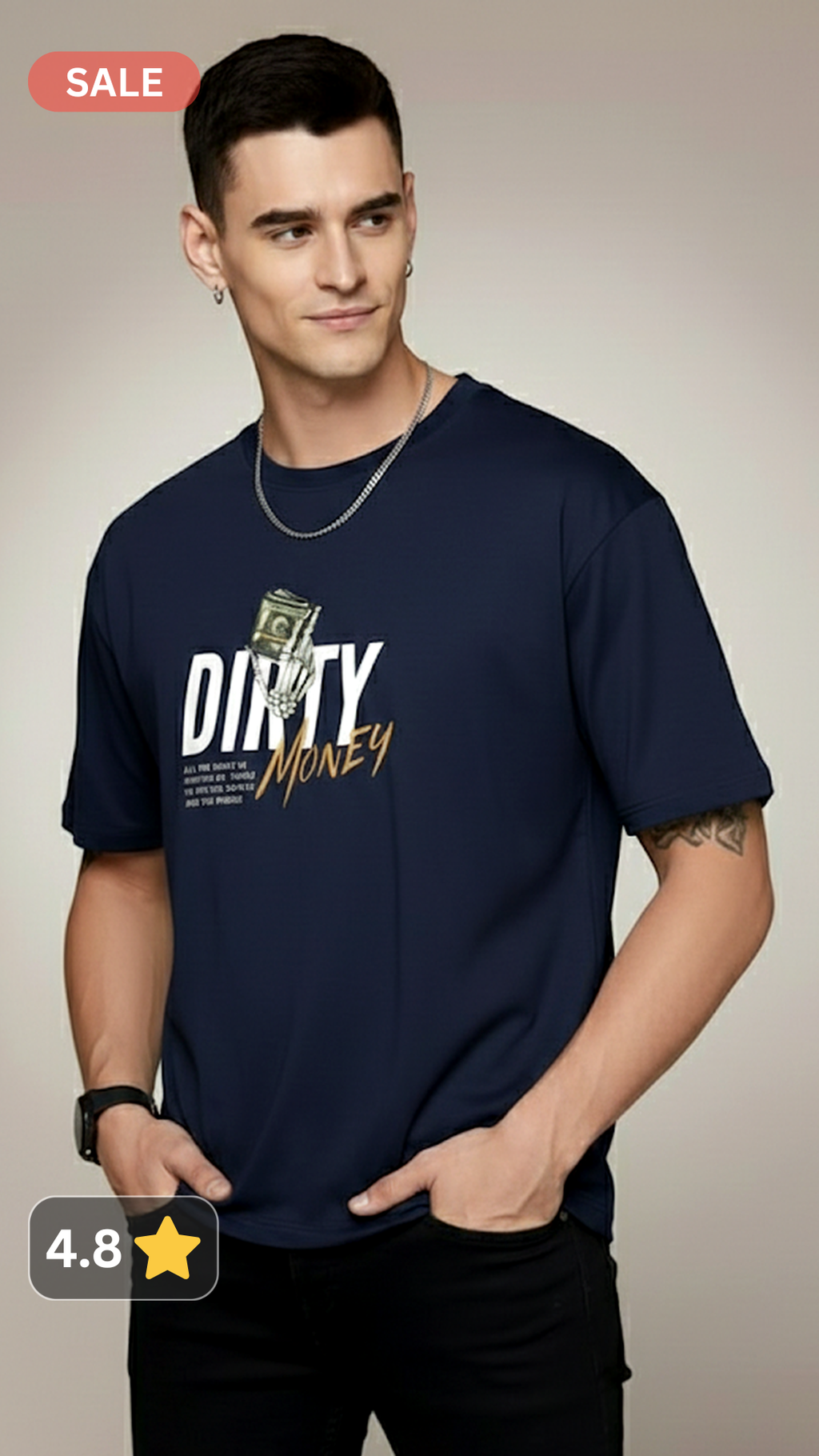 DIRTY MONEY REGULAR FIT T SHIRT
