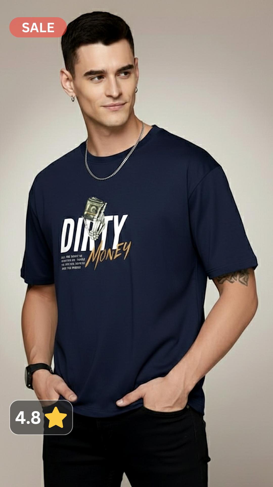 DIRTY MONEY REGULAR FIT T SHIRT