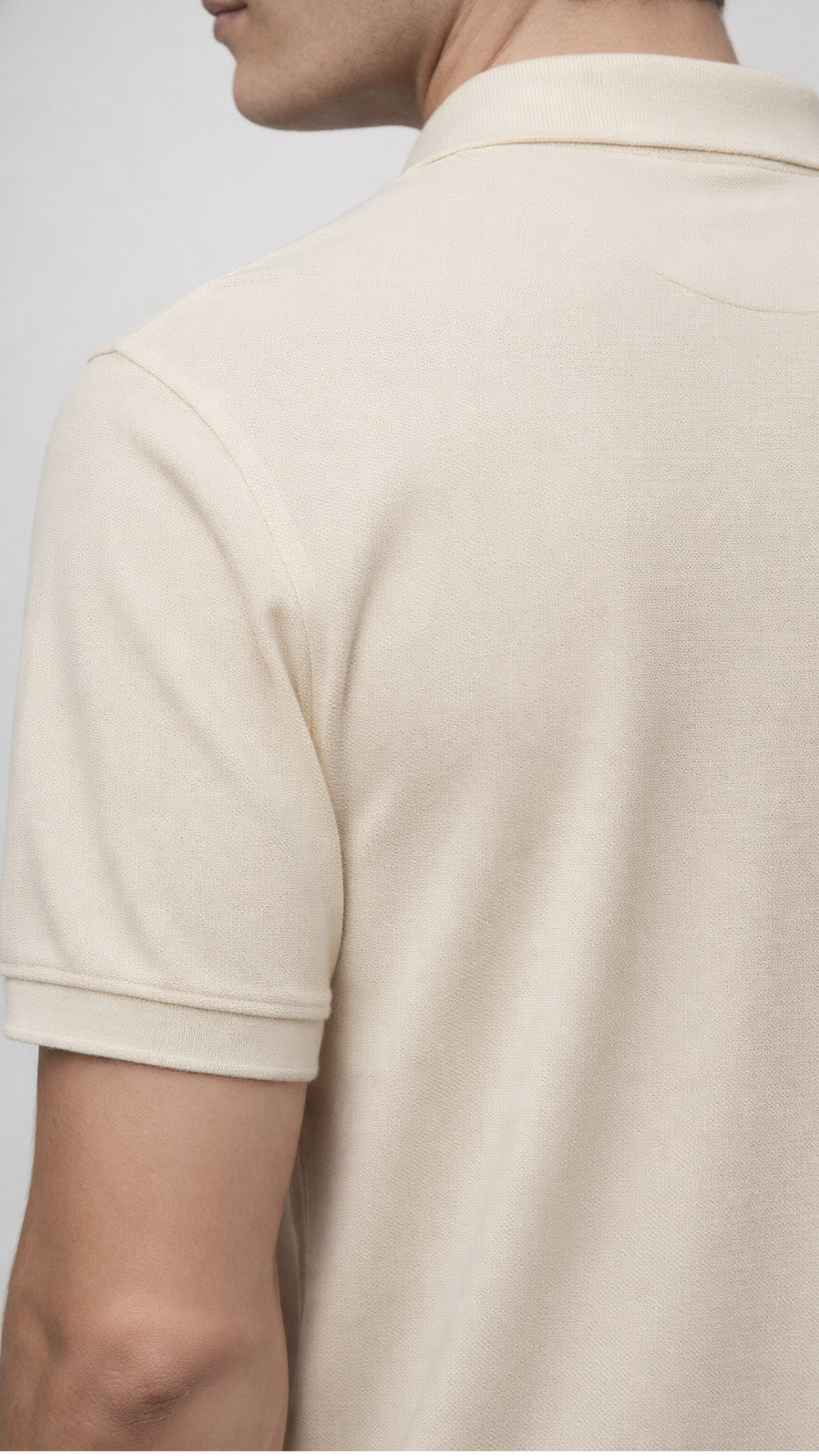 Men’s Premium Cream Polo T-Shirt